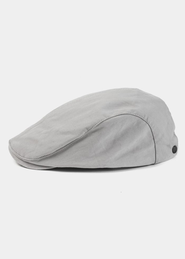 Grey Cotton Men's Cap - Image 4