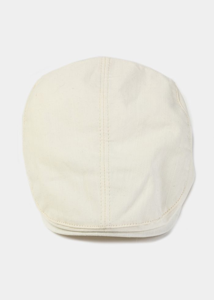 Cream Cotton Men's Cap - Image 2