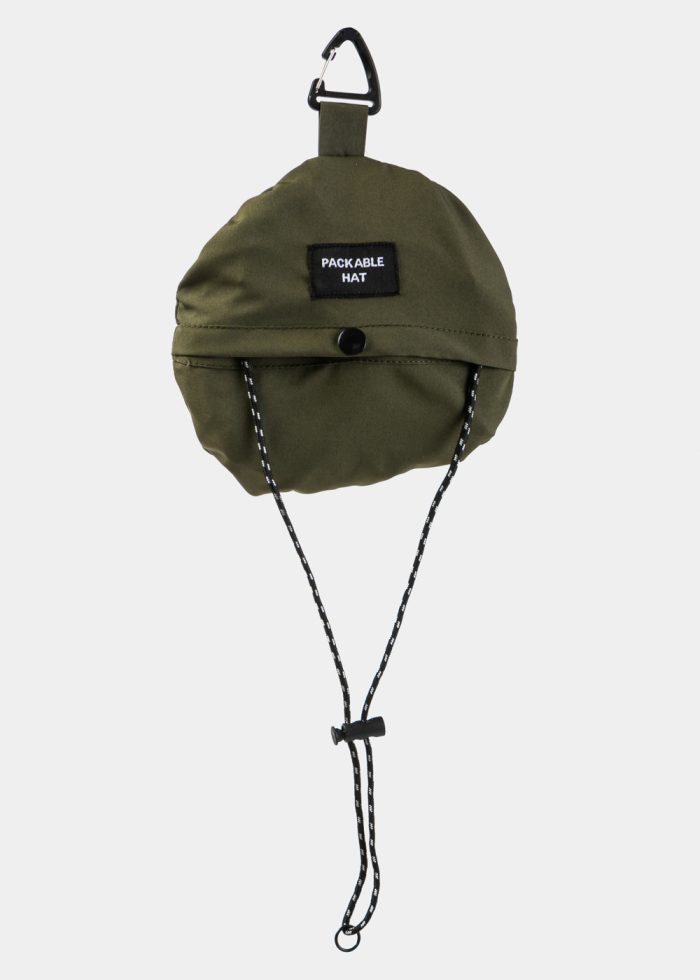 Khaki Waterproof & Packable Bucket Hat - Image 2