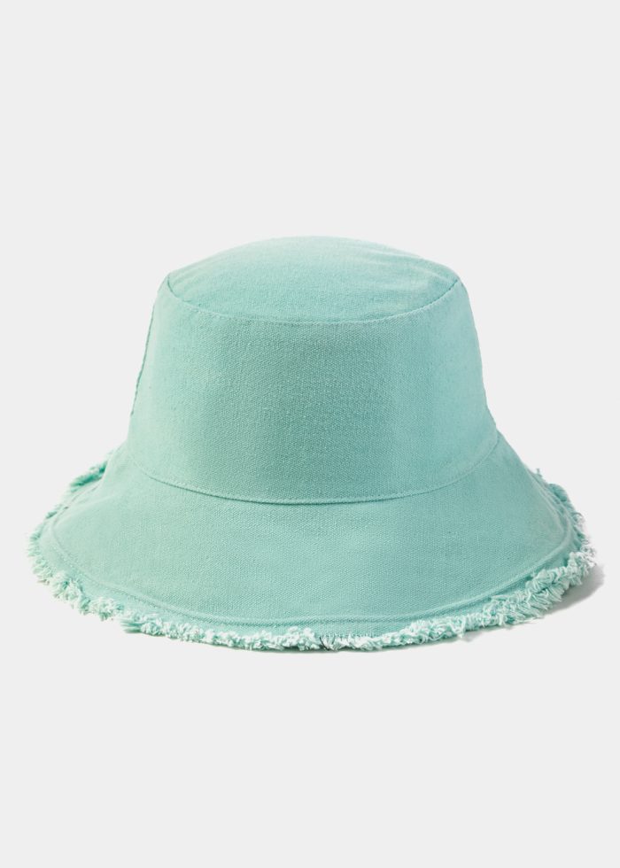 Azure Double-Faced Bucket Hat w/ Chin Strap - Image 2