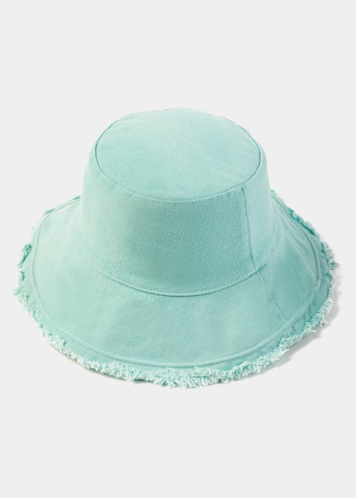 Azure Double-Faced Bucket Hat w/ Chin Strap - Image 3