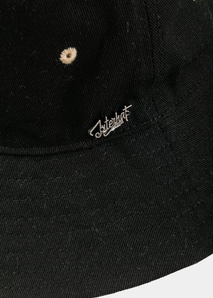 Black Bucket Hat w/ Chin Strap - Image 4