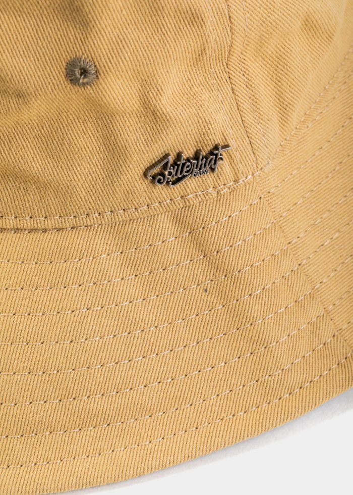Beige Bucket Hat w/ Chin Strap - Image 4