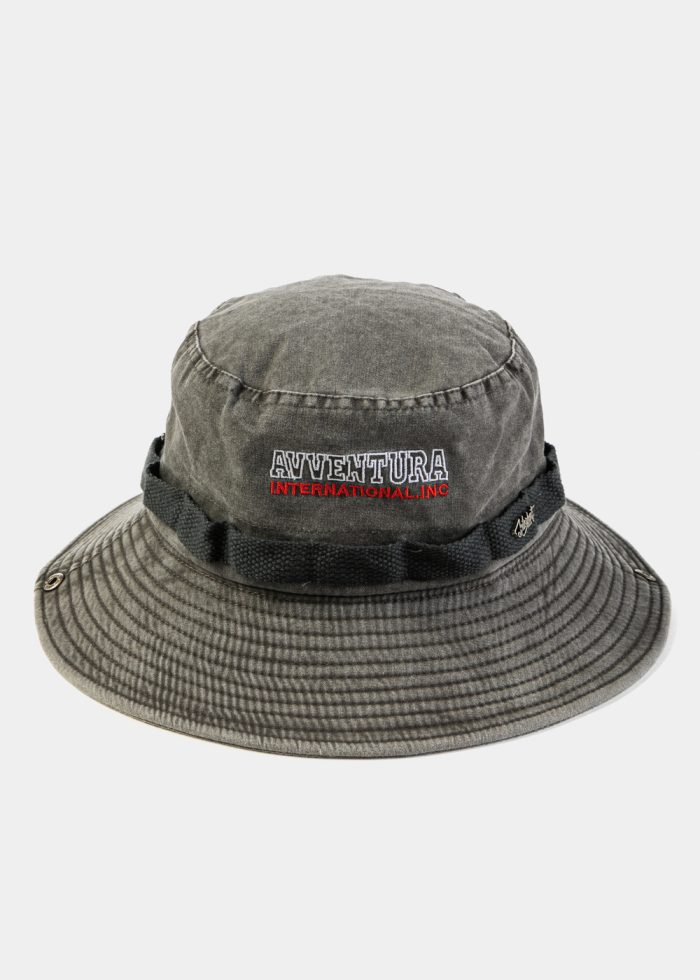 Grey Washed Cotton Bucket Hat - Image 2