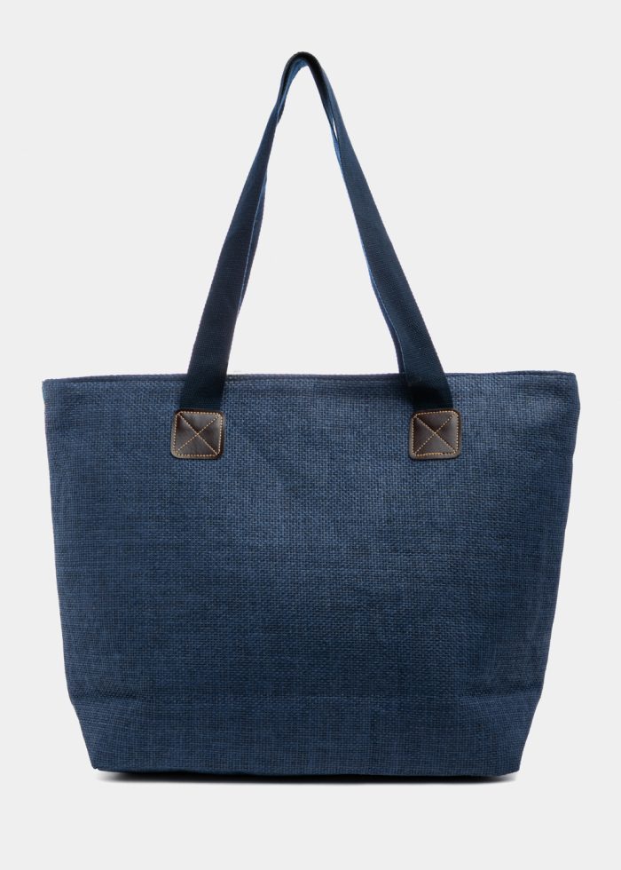 Blue Striped Beach Bag - Image 2