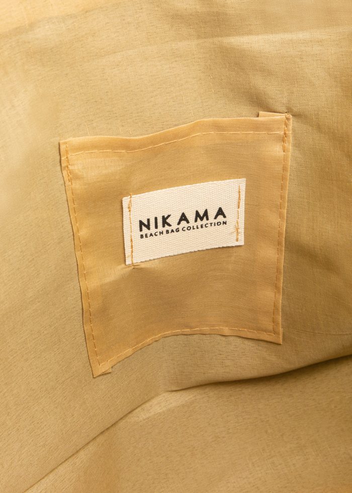 Brown Striped Beach Bag - Image 4