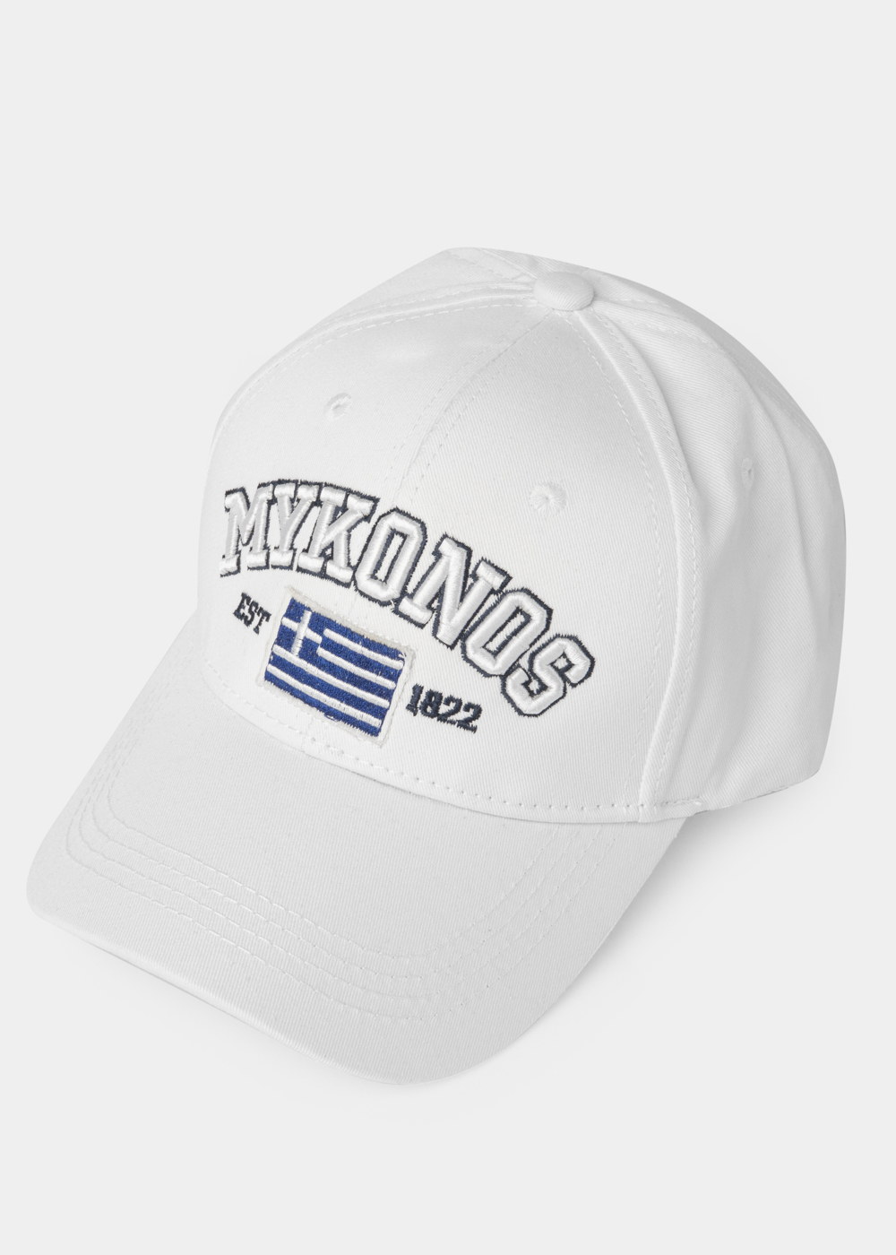 Mykonos White w/ Greek Flag 2 Mykonos White w/ Greek Flag 2 - Image 1