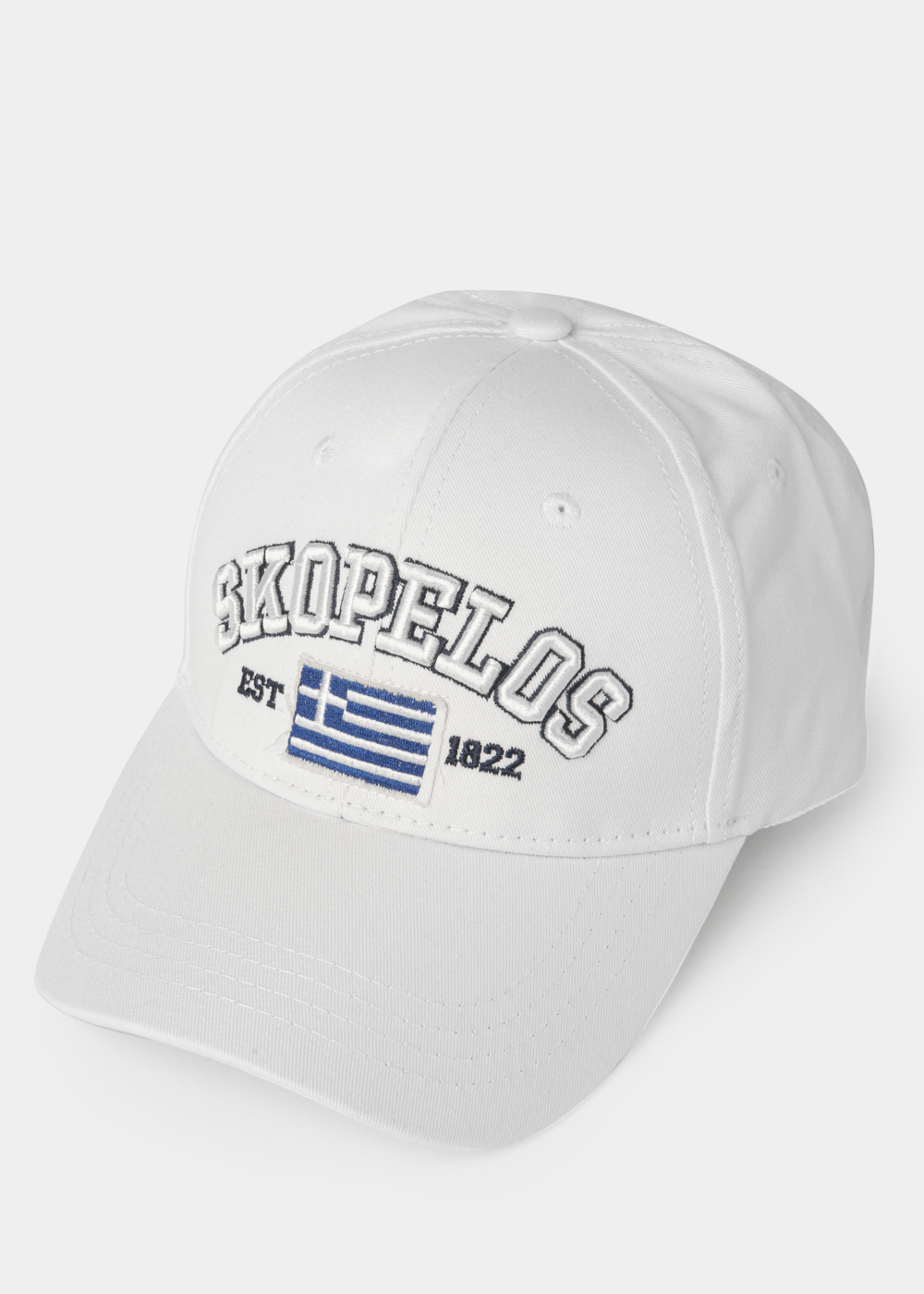 Skopelos White w/ Greek Flag Skopelos White w/ Greek Flag - Image 1