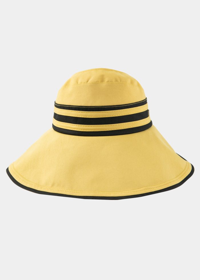 Half-Opened Cotton Hat in Mustard - Image 2