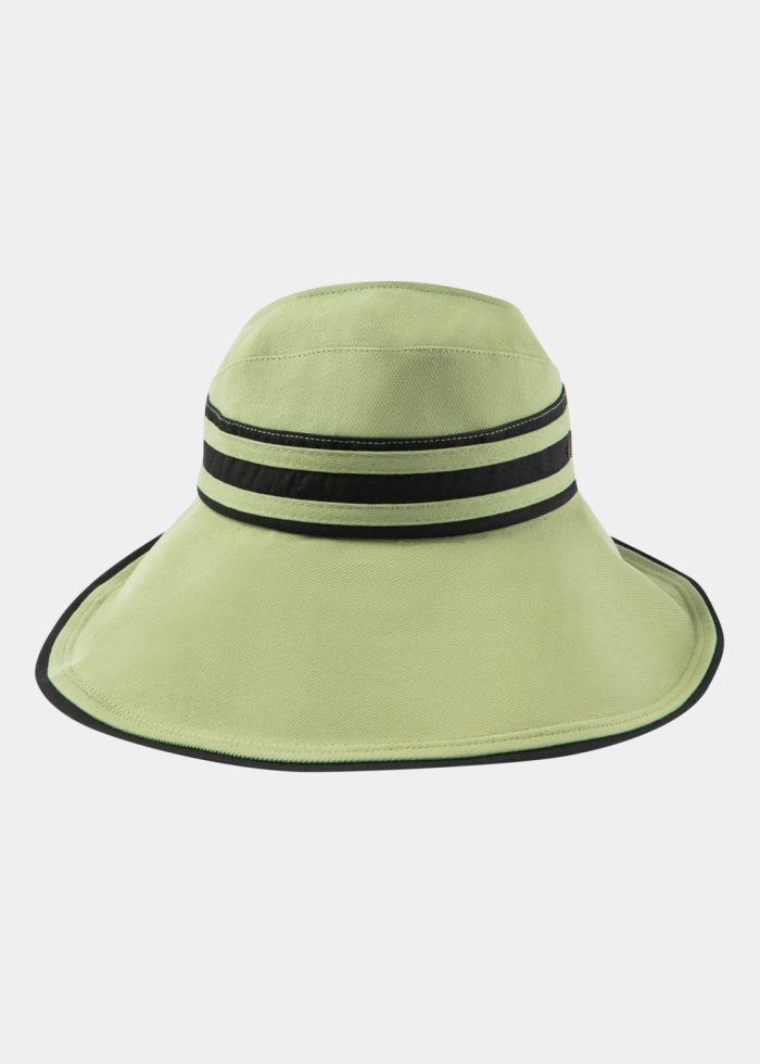 Half-Opened Cotton Hat in Olive - Image 2