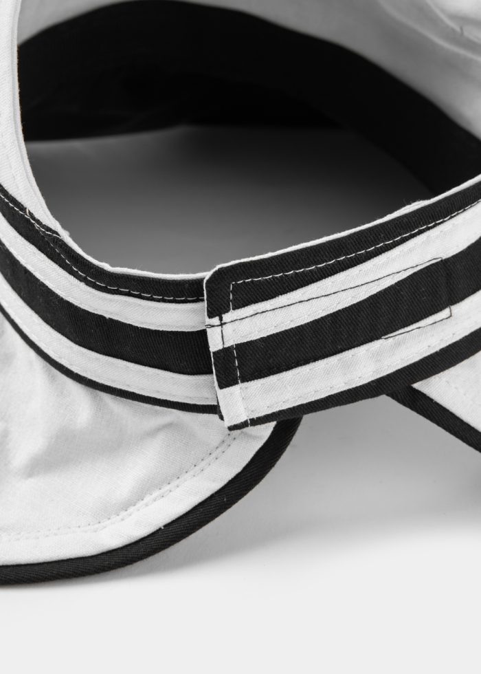 Half-Opened Cotton Hat in White - Image 3