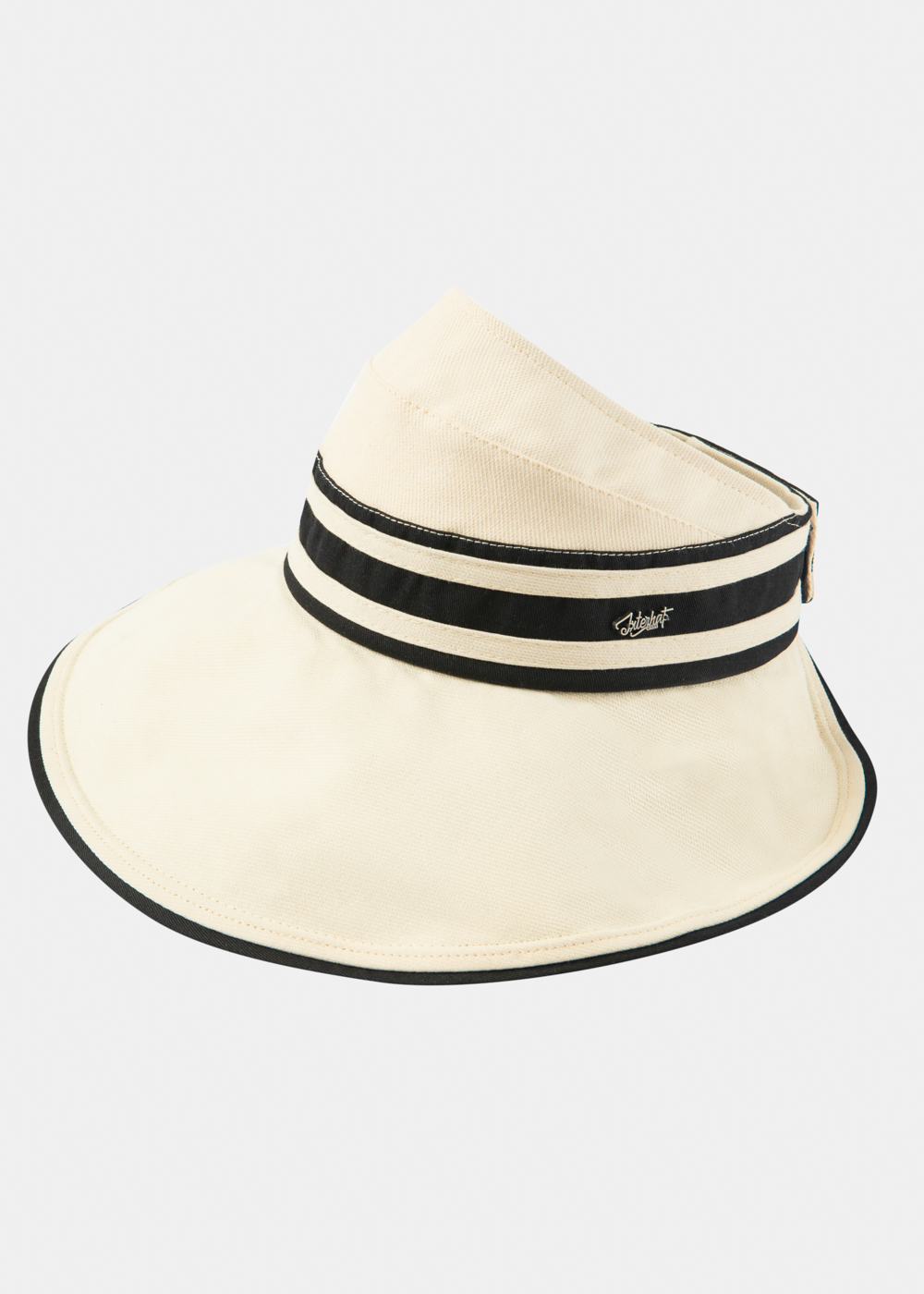 Half-Opened Cotton Hat in Ecru Half-Opened Cotton Hat in Ecru - Image 1