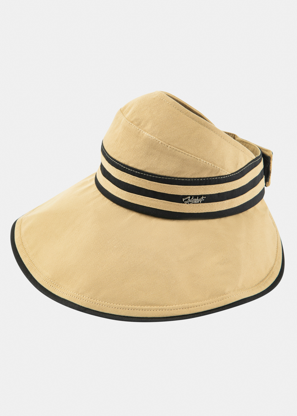Half-Opened Cotton Hat in Beige Half-Opened Cotton Hat in Beige - Image 1