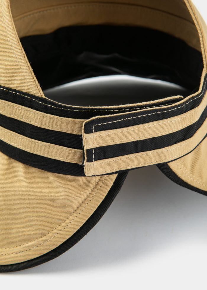 Half-Opened Cotton Hat in Beige - Image 3