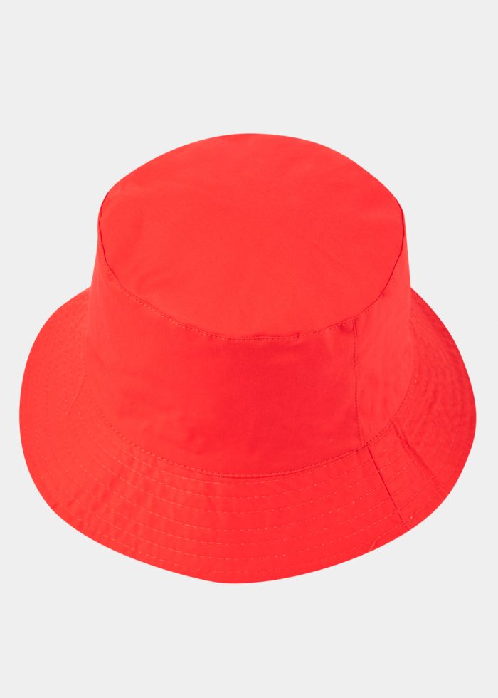 Double-Faced Bucket Hat Orange Lines & Red - Image 2