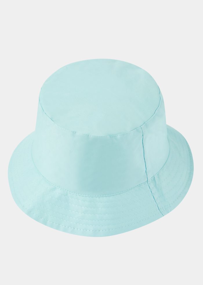 Double-Faced Bucket Hat Lemons Pattern & Baby Blue - Image 2