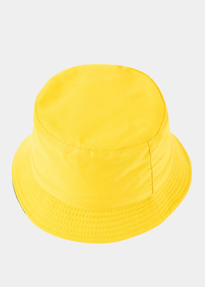 Kids Bucket Hat Double Face w/ Turtle Pattern Black - Image 2