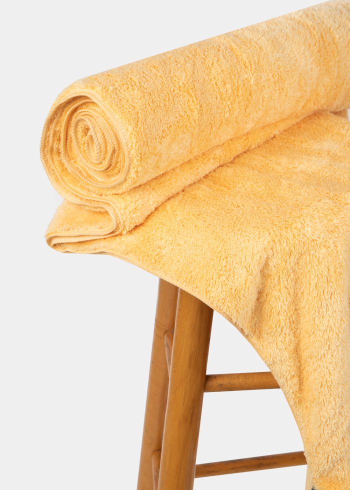 Yellow fluffy towel 2 - Image 2