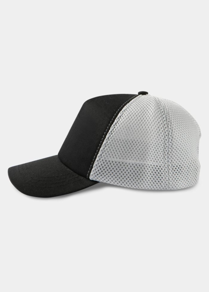 Black & Grey Puffy Cap - Image 2