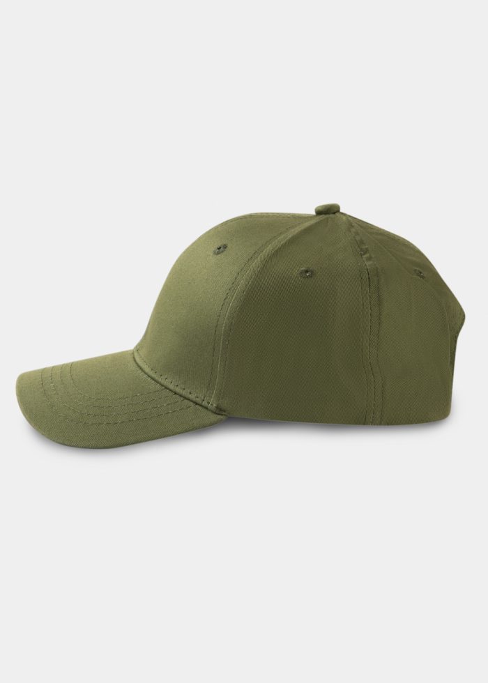 Olive Plain Cap - Image 2