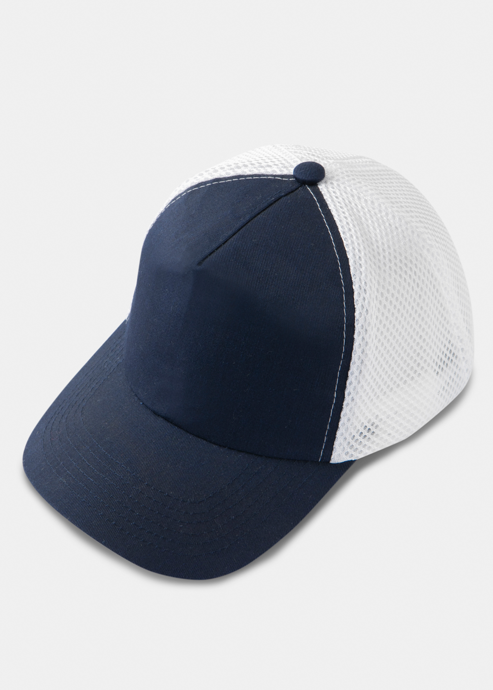 Navy Blue & White Cap Navy Blue & White Cap - Image 1
