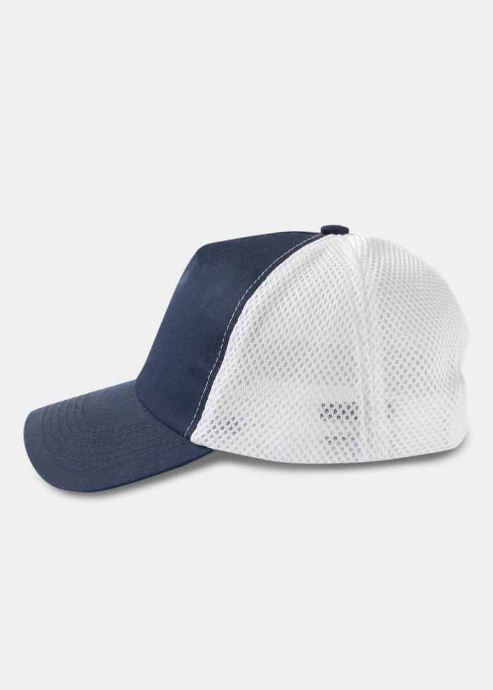 Navy Blue & White Cap - Image 2