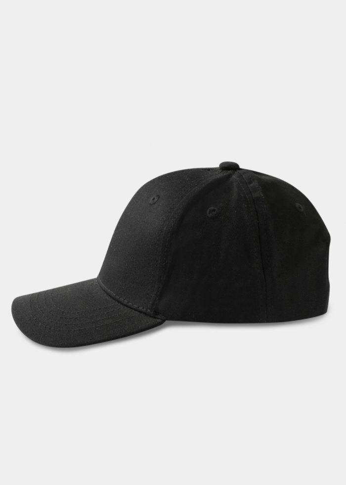 Black Plain Cap - Image 2