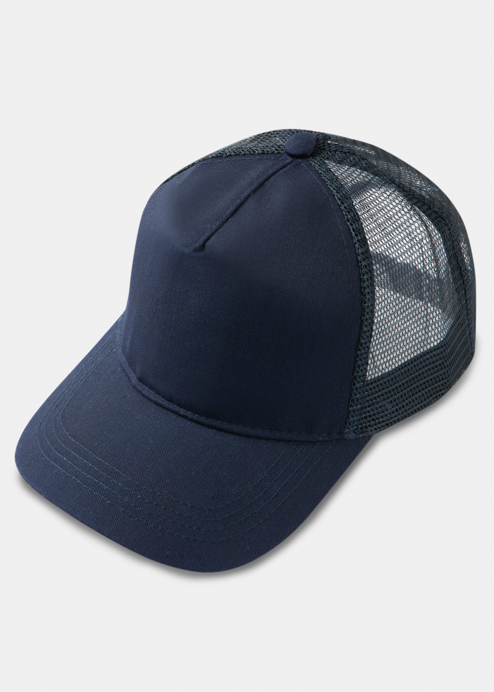 Navy Blue Puffy Cap Navy Blue Puffy Cap - Image 1