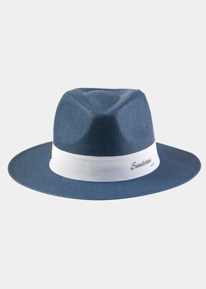 Navy Blue "Syros" Panama Style Hat - Image 2