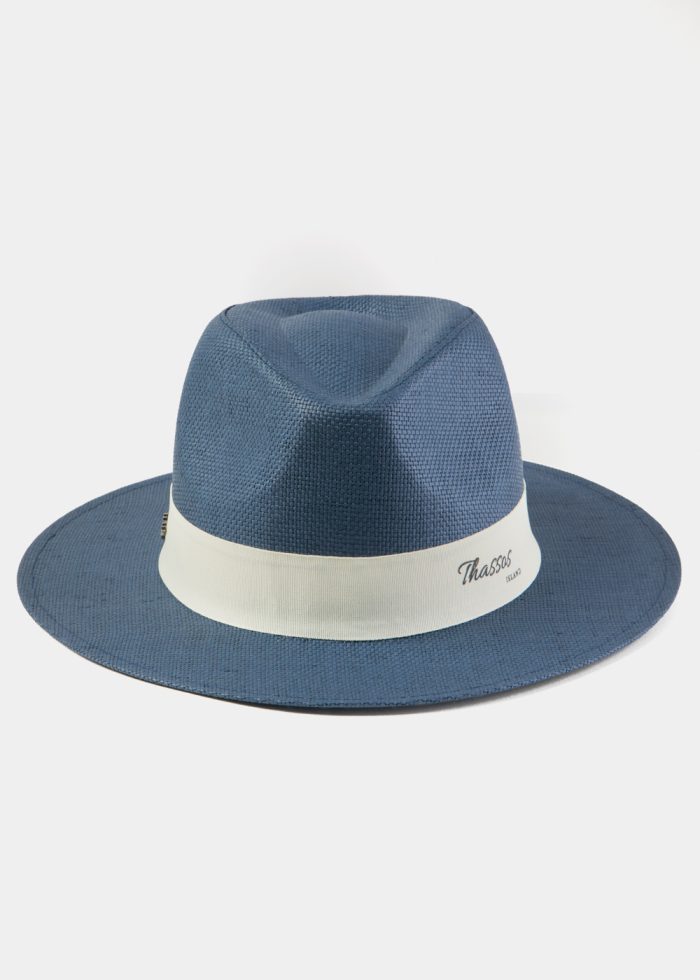 Navy Blue "Thassos" Panama Style Hat - Image 2