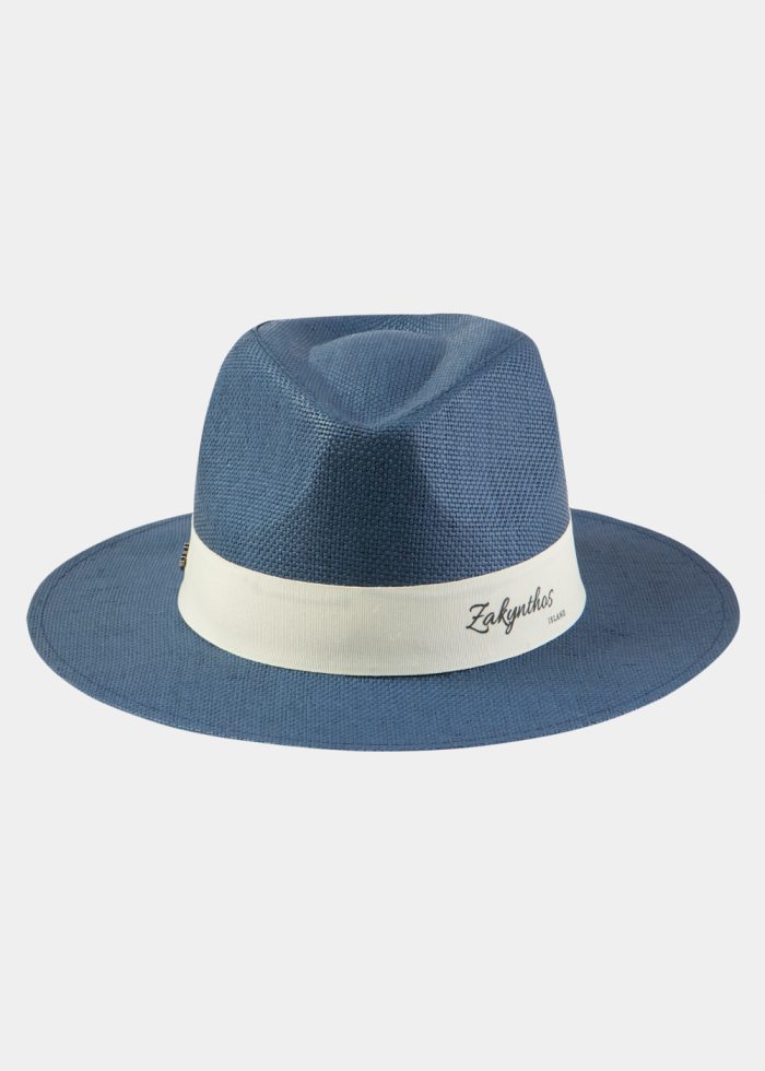 Navy Blue "Zakynthos" Panama Style Hat - Image 2