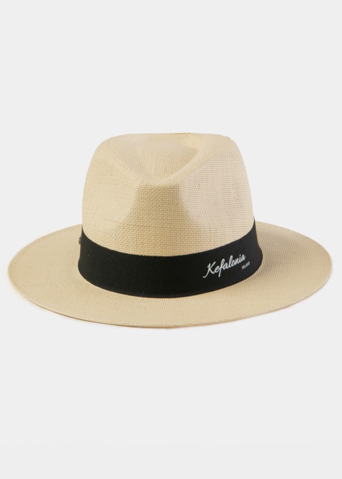 Beige "Kefalonia" Panama Style Hat - Image 2