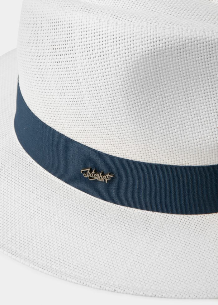White "Kefalonia" Panama Style Hat - Image 4