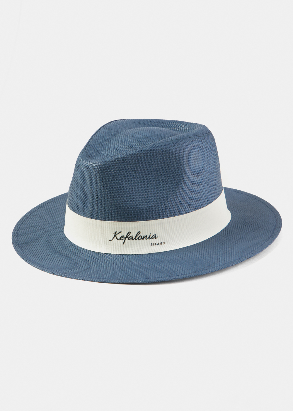 Navy Blue "Kefalonia" Panama Style Hat Navy Blue "Kefalonia" Panama Style Hat - Image 1