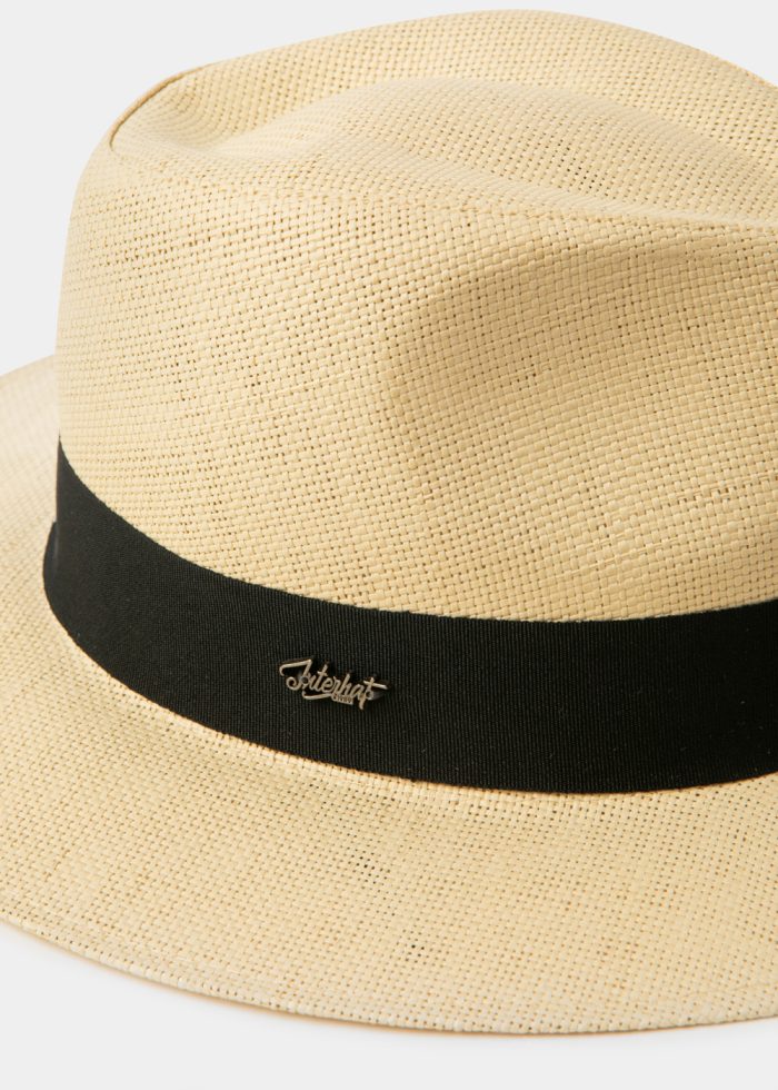 Beige "Kefalonia" Panama Style Hat - Image 4