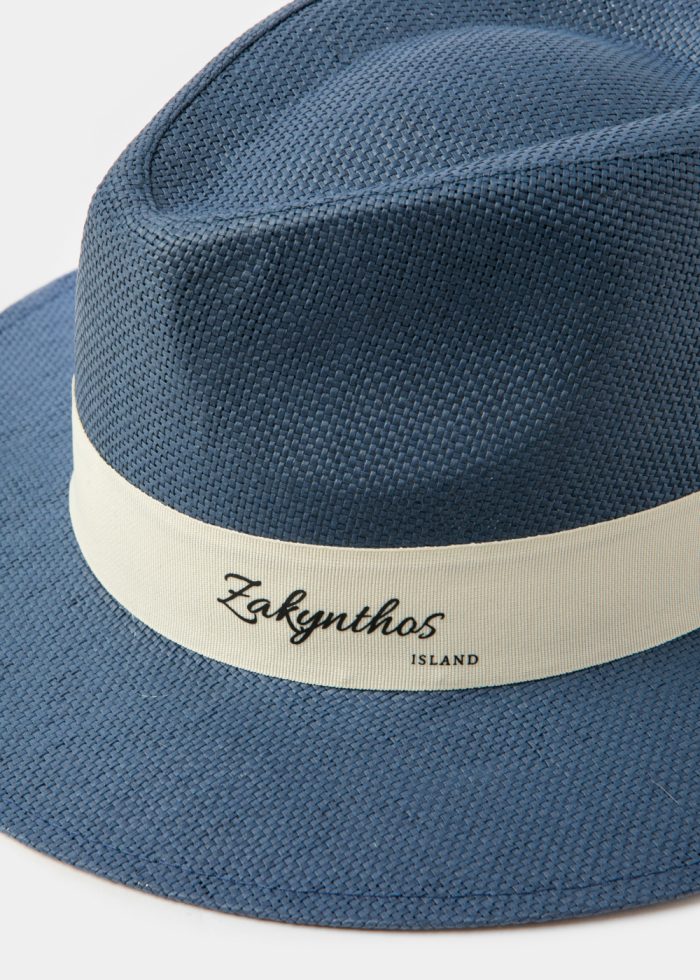 Navy Blue "Zakynthos" Panama Style Hat - Image 3