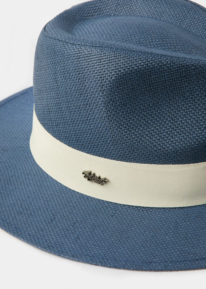 Navy Blue "Zakynthos" Panama Style Hat - Image 4