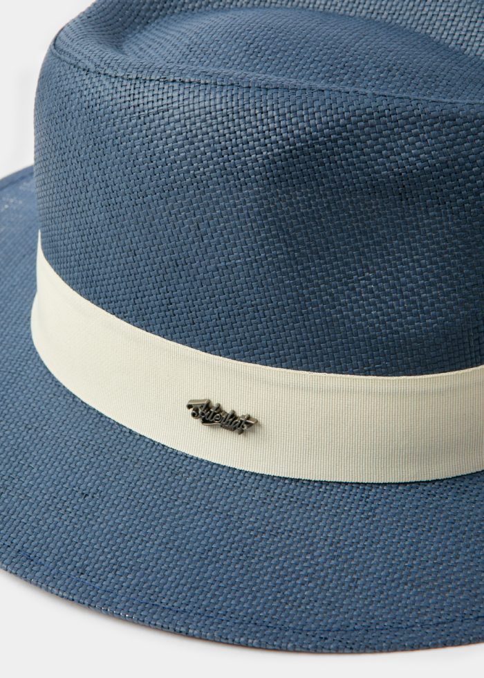 Navy Blue "Thassos" Panama Style Hat - Image 4