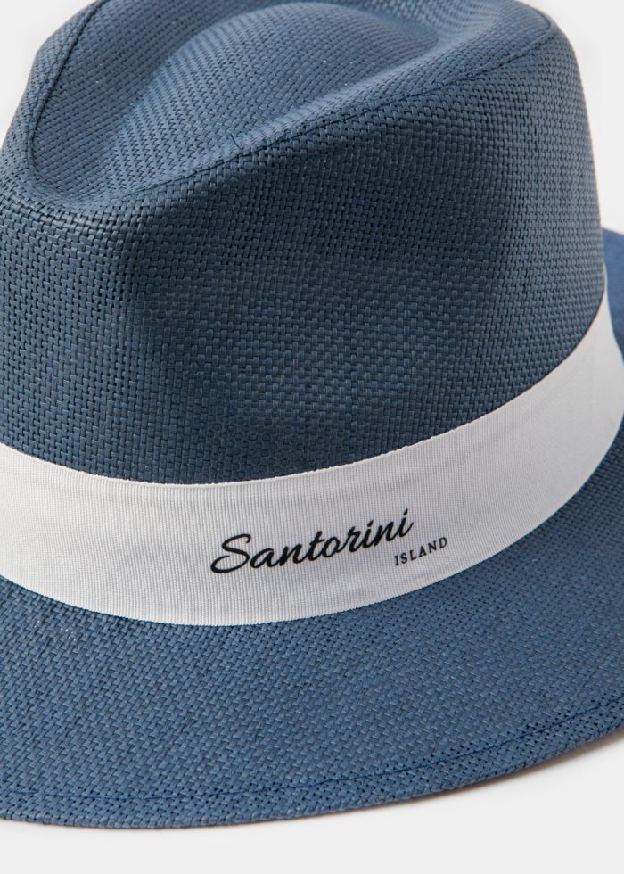 Navy Blue "Syros" Panama Style Hat - Image 3