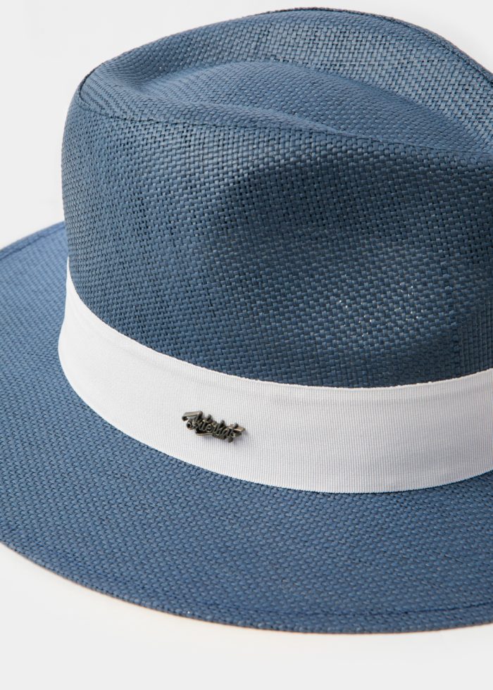 Navy Blue "Syros" Panama Style Hat - Image 4