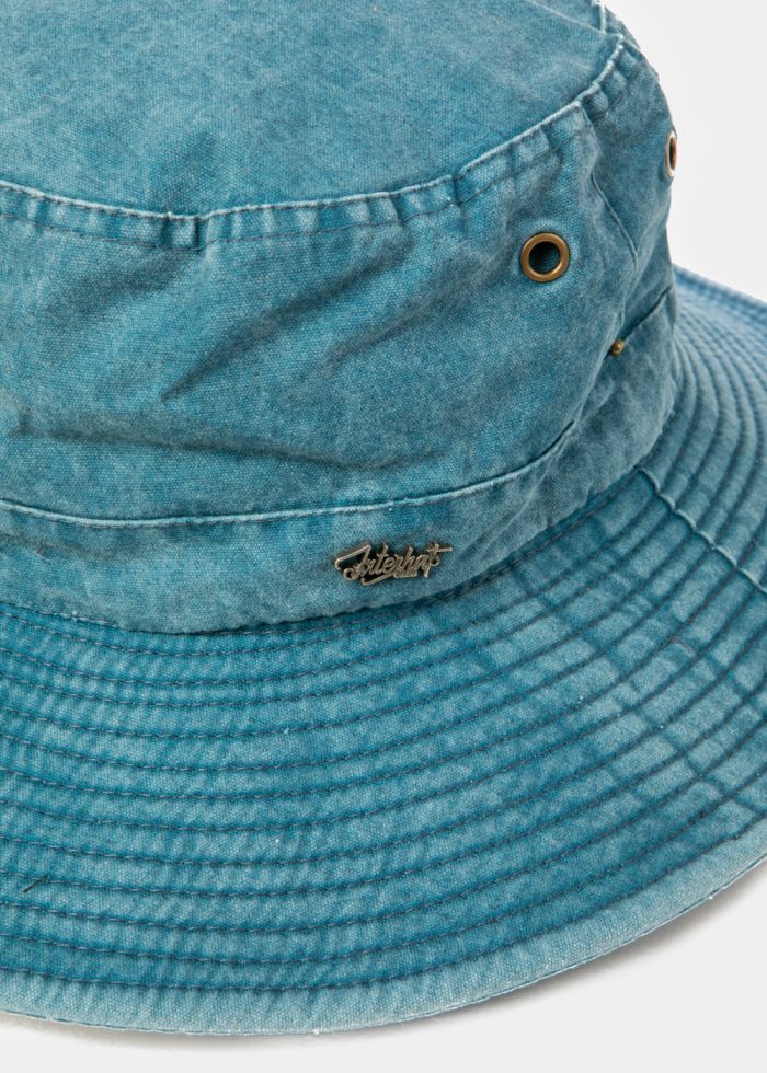 Royal Blue Active Bucket Hat w/ Washed Cotton - Image 3
