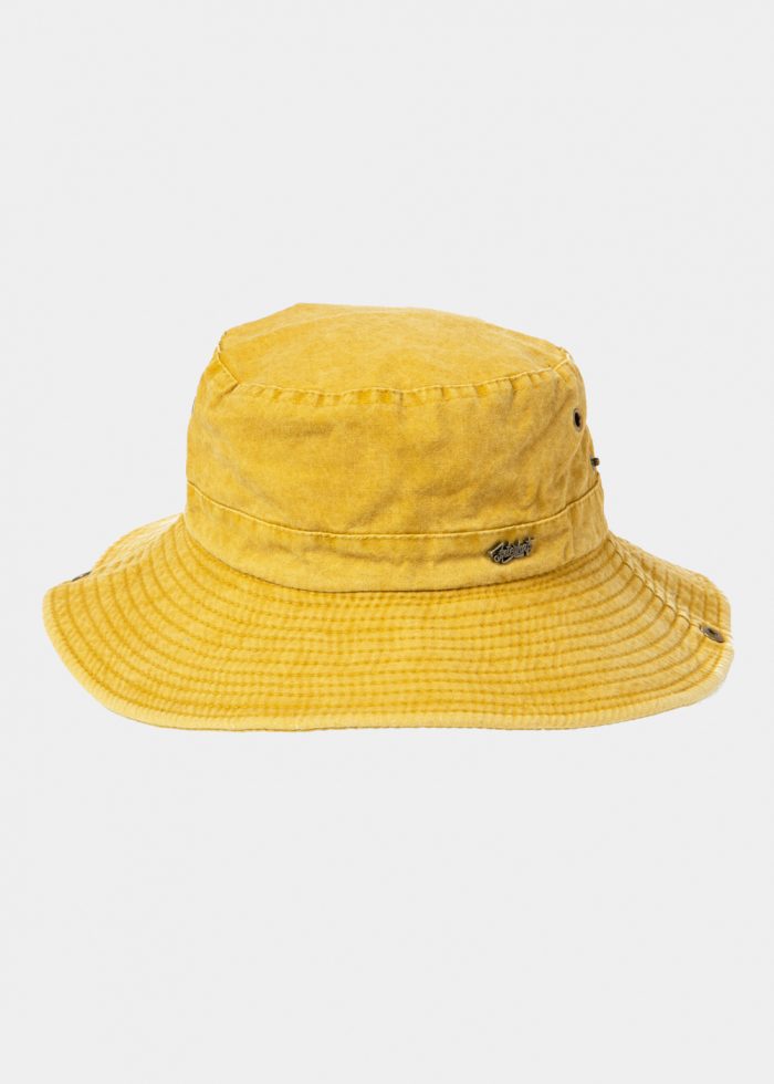 Mustard Active Bucket Hat w/ Washed Cotton - Image 2