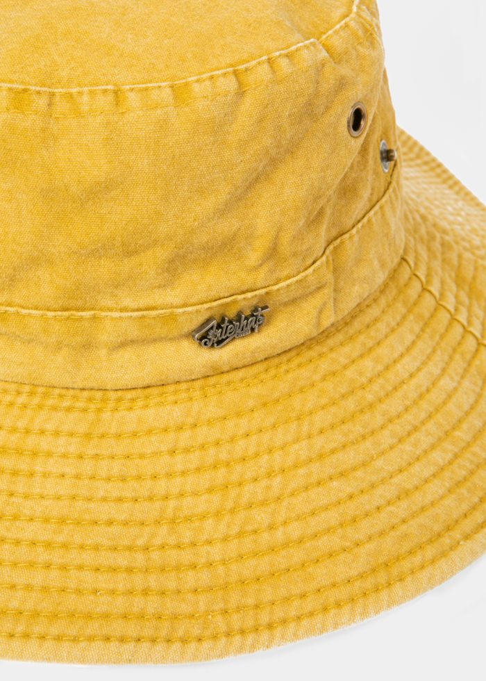 Mustard Active Bucket Hat w/ Washed Cotton - Image 3