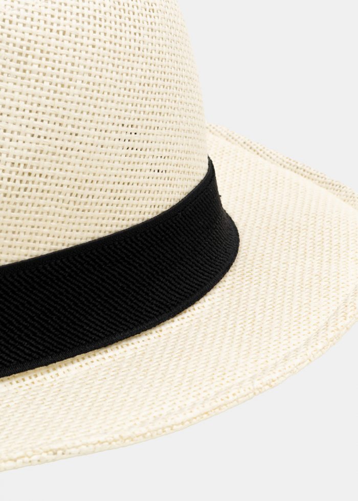 White panama with black strap - Image 3