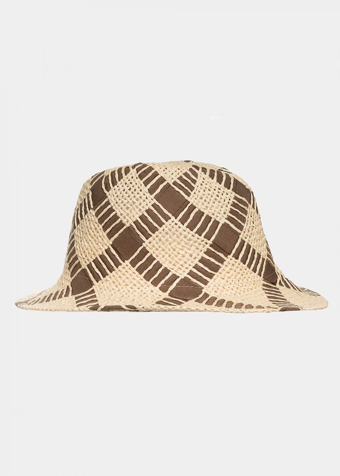 Beige panama with braided foulard - Image 2