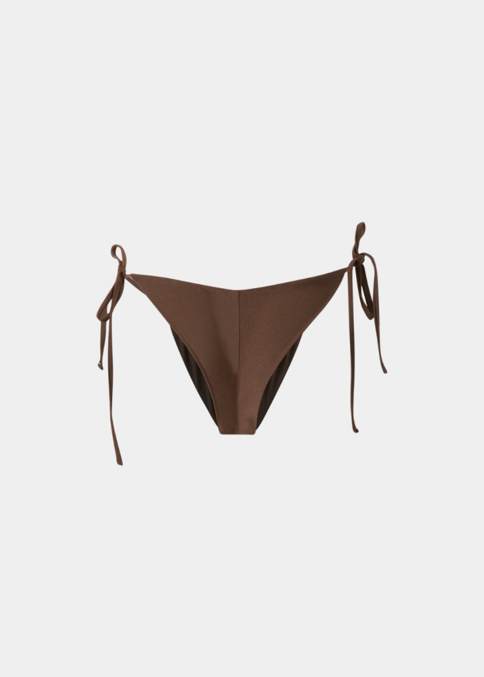 Barbados Bikini Bottom - Dark Chocolate Dacron - Image 2