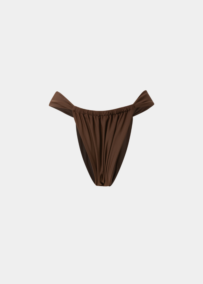 Tulum Bikini Bottom - Dark Chocolate Dacron - Image 2