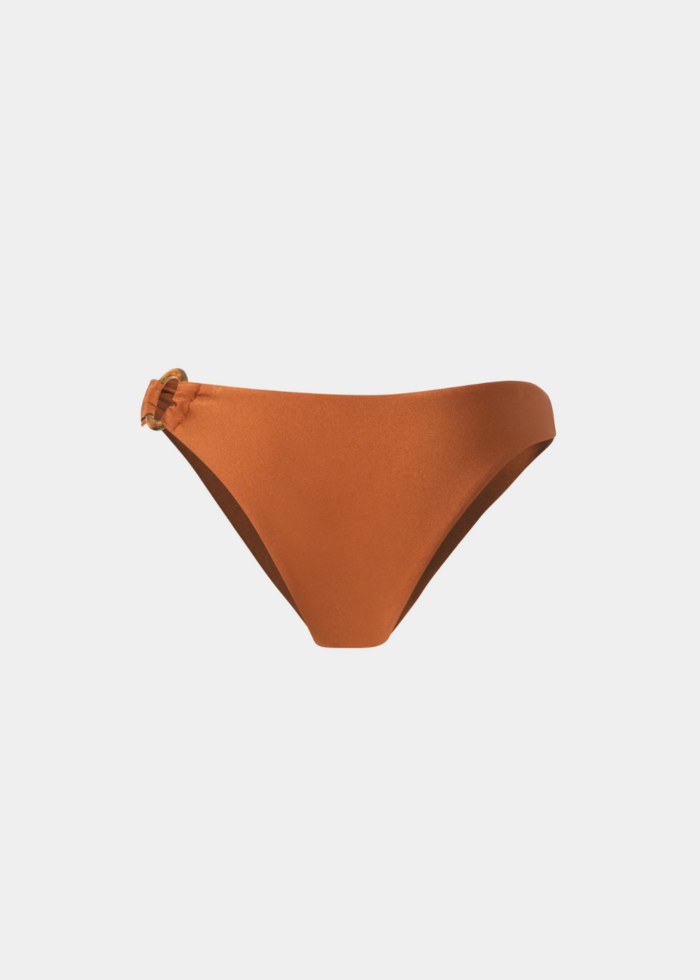Sardinia Bikini Bottom - Terracotta Dacron - Image 2
