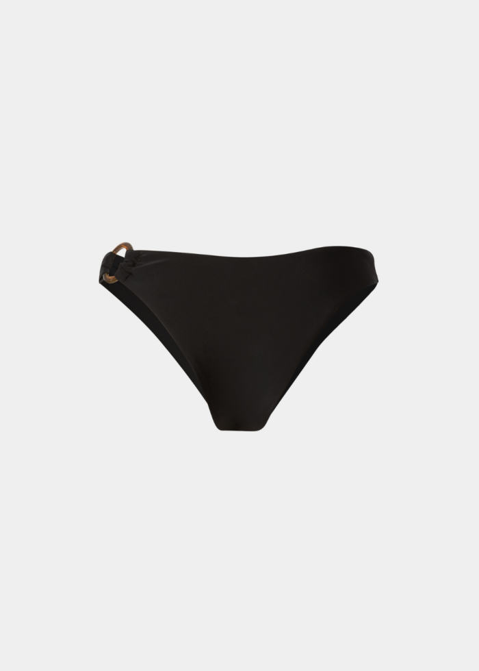 Sardinia Bikini Bottom - Black Dacron - Image 2