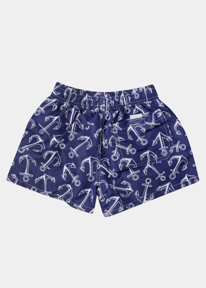 Blue Boys Swimwear w/ Anchors Pattern - Image 2